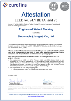 LEED-Walnut Wood